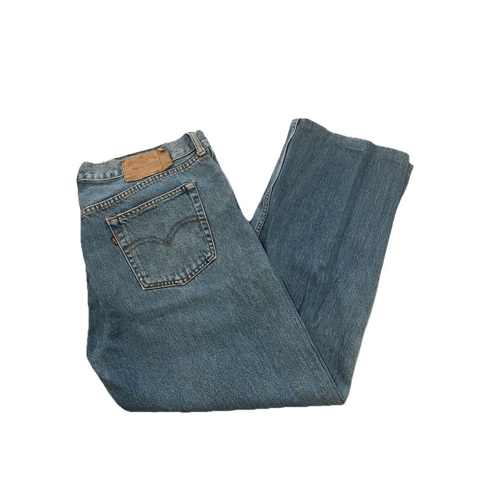 Levi's 501xx Blue Jeans Vintage, USA-Made, Button Fly, 36x28